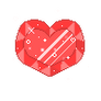 Crystal Heart Red
