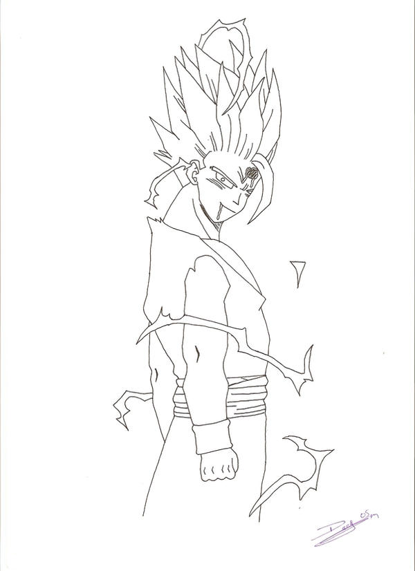 Gohan Writing Gohan by Danycancer on DeviantArt