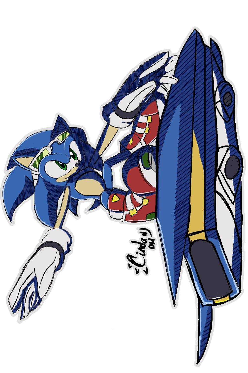 Sonic Rider Ocred Sonic Rider by happy0295 on DeviantArt