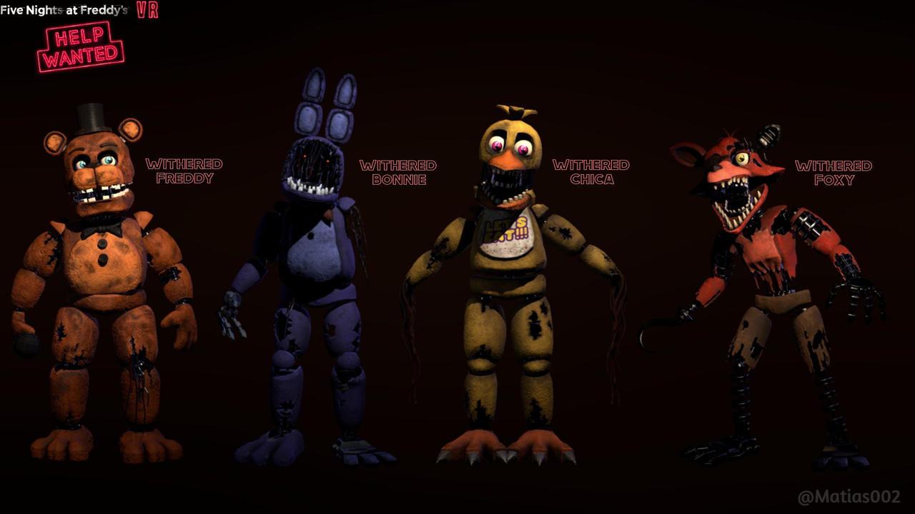 Withered Animatronics Gallery Renders FNAF HW By Matias002 On DeviantArt withered-animatronics-gallery-renders-fnaf-hw-by-matias002-on-deviantart