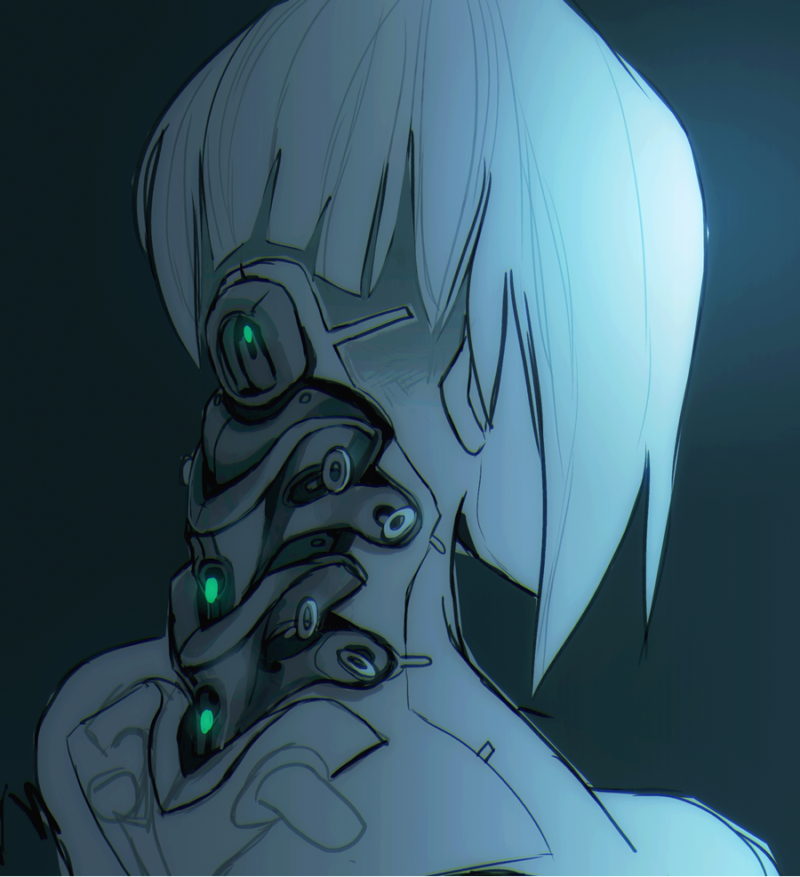 Cybernetic Spine Sketch by lightning-seal on DeviantArt