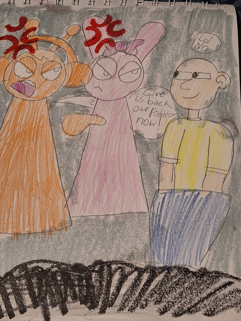 Oren and Pinki confront Gayloo by BrianDoodle on DeviantArt