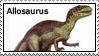 Allosaurus Love stamp by SizzyBubbles