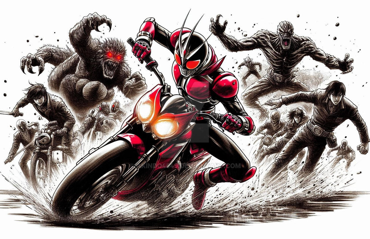 Kamen rider Japan Manga Anime Style illustration by akindo4649 on ...