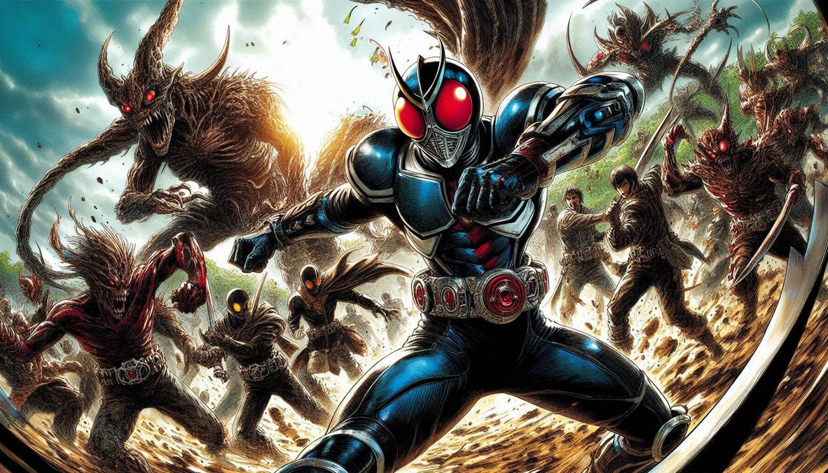 Kamen rider Japan Manga Anime Style illustration by akindo4649 on ...