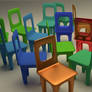 Random Colored Chairs