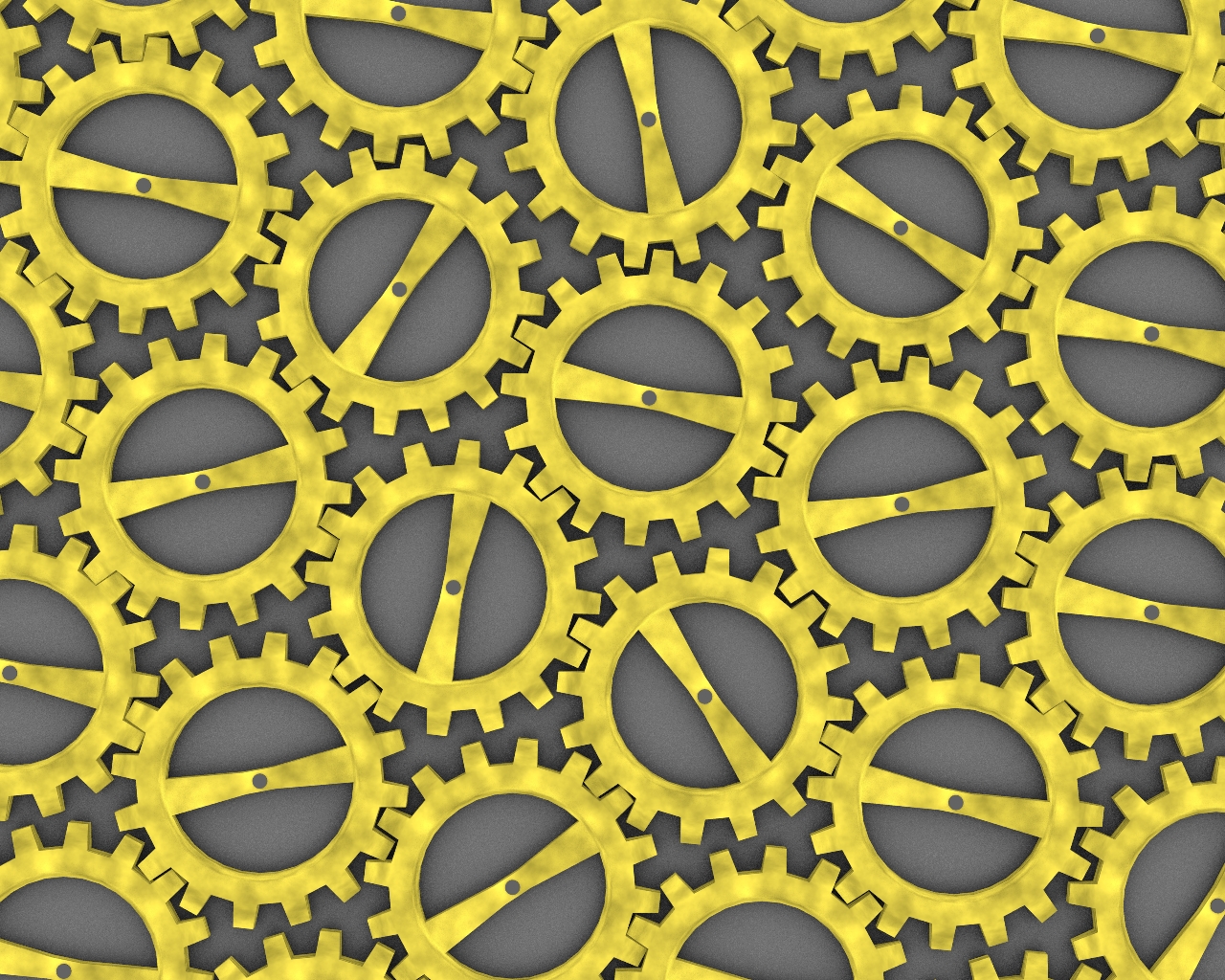 Gold Cog Wall