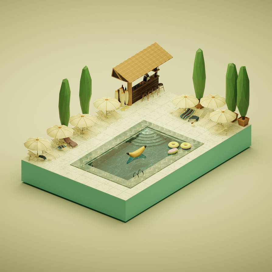Isometric pool by Furtunescu on DeviantArt