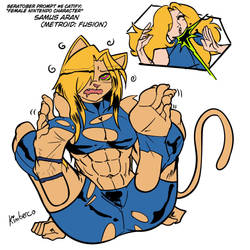 Samus Aran Catgirl feet