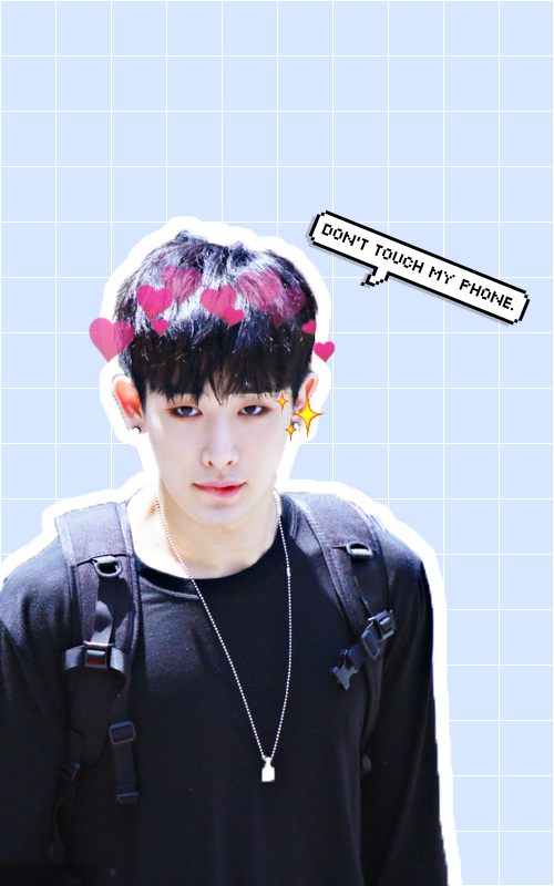 WALLPAPER WONHO ]] Don't touch my phone. by MaelanWoon on DeviantArt