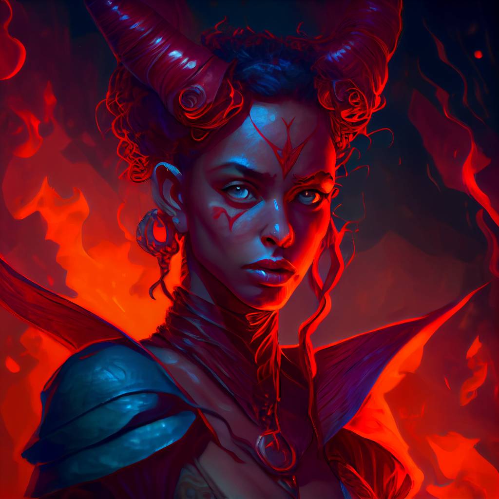 Red Tiefling by K1mmz on DeviantArt