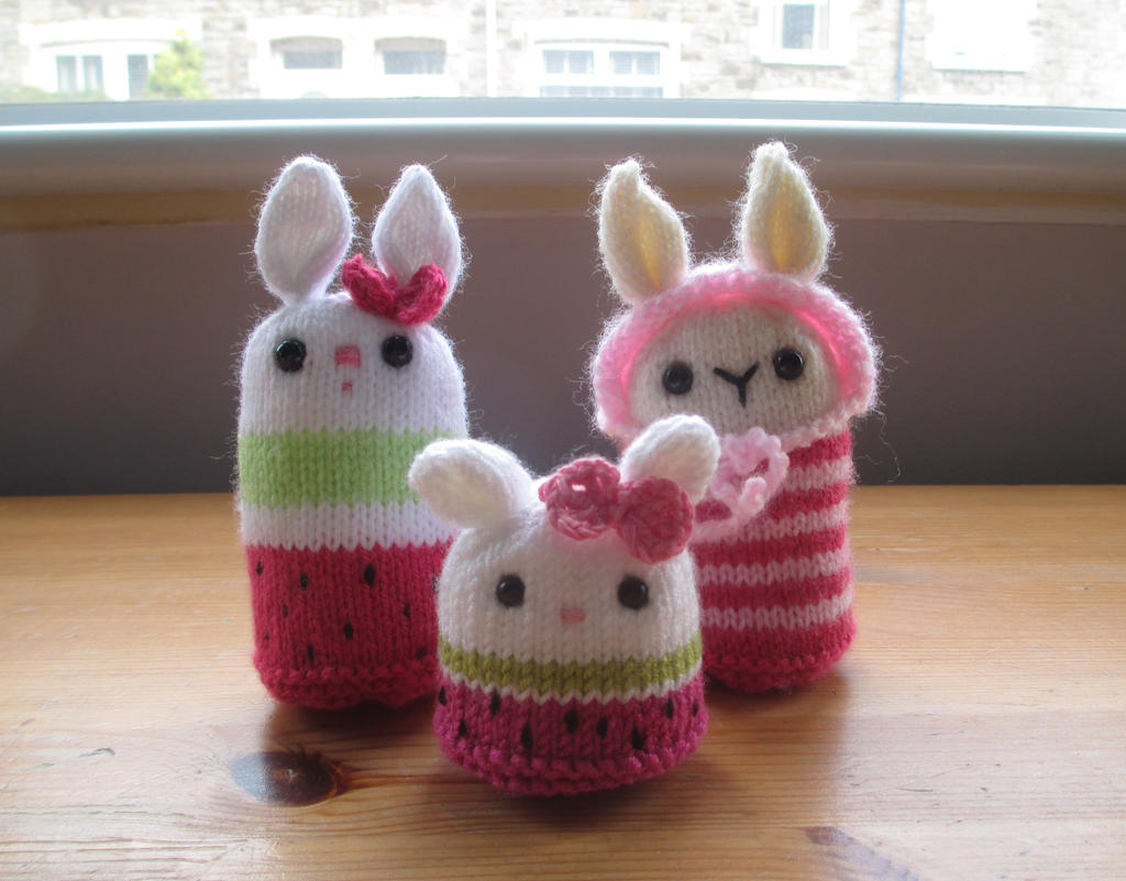 Pink Fruit Amigurumi Charms (FOR SALE)