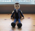 BBC Sherlock: Mycroft  Crochet Doll (Commission) by fourthimbles