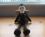 BBC Sherlock: Moriarty Crochet Doll (Commission) by fourthimbles