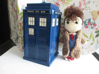 Mini 10th Doctor Crochet Doll