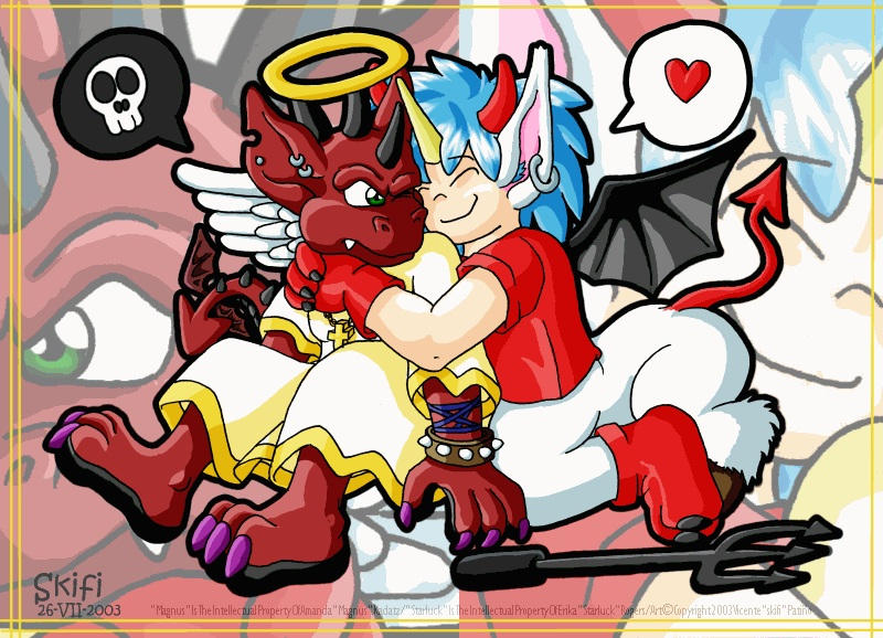 Hug Devil Devil Hug by skifi on DeviantArt
