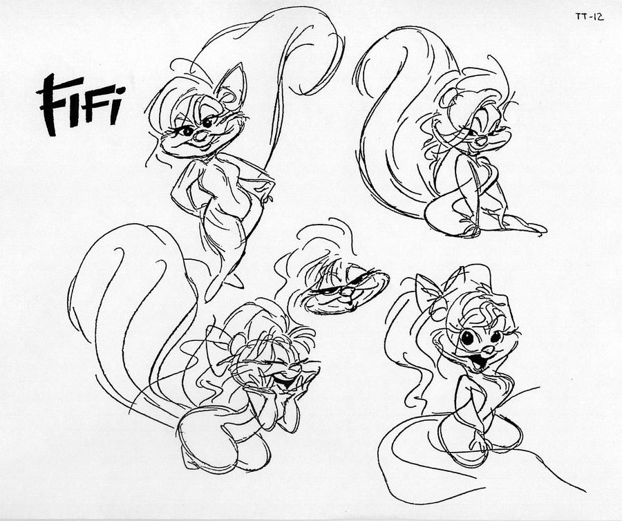 Fifi LaFume pre production model sheet 1