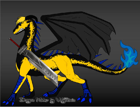 cloud Strife in dragon form