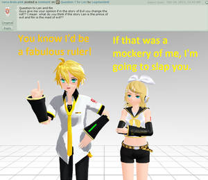 Question 1 for Len and Rin