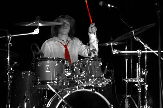 Red drummer