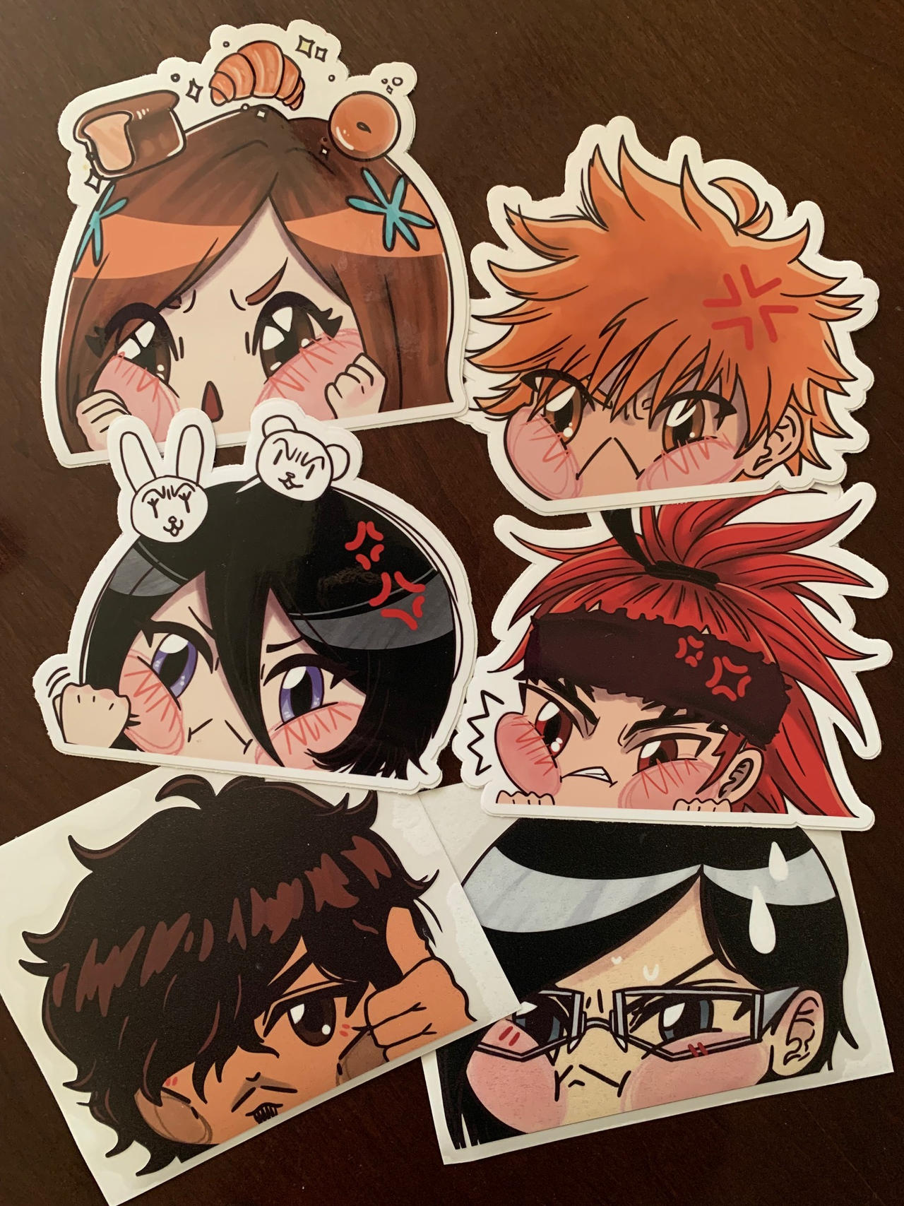 Bleach Peeker Stickers by RosemilkT on DeviantArt
