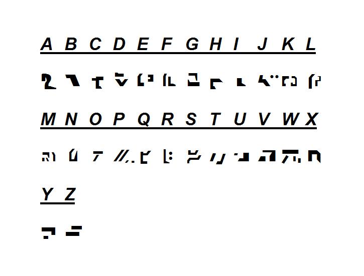 Cybertronian Alphabet