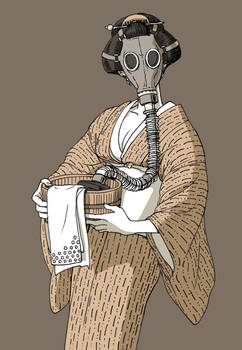 Gas mask KIMONO girl