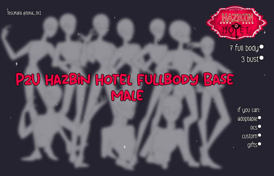 P2U hazbin hotel  full body base MALE