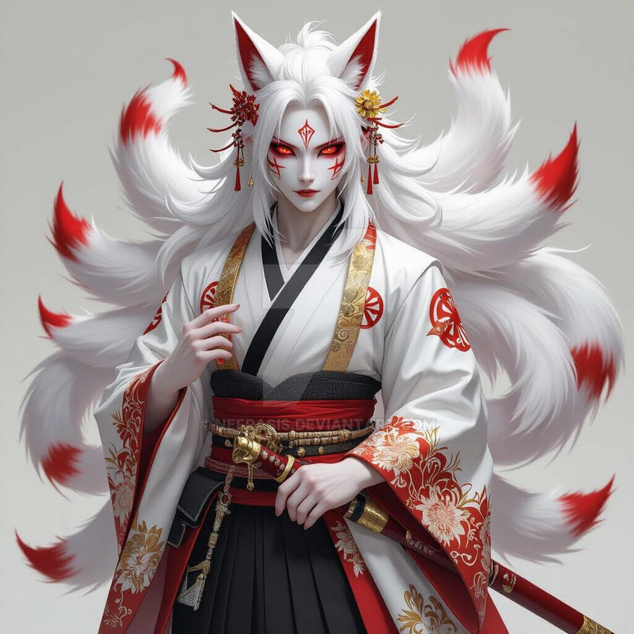 Kitsune Male By Nefrasis On DeviantArt kitsune-male-by-nefrasis-on-deviantart