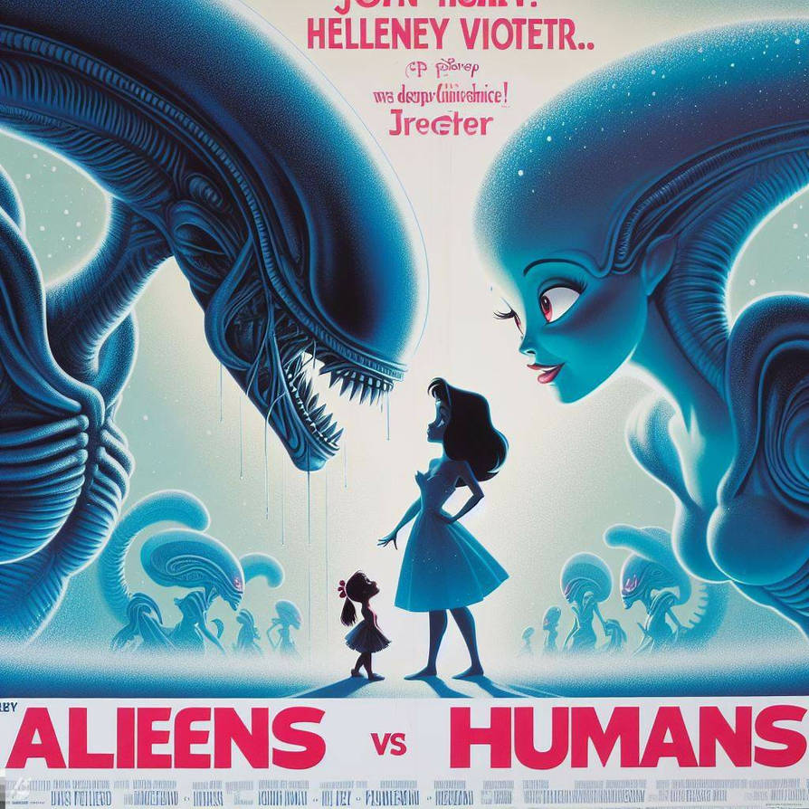 Aliens vs humans poster #2 by Royalprincess600 on DeviantArt