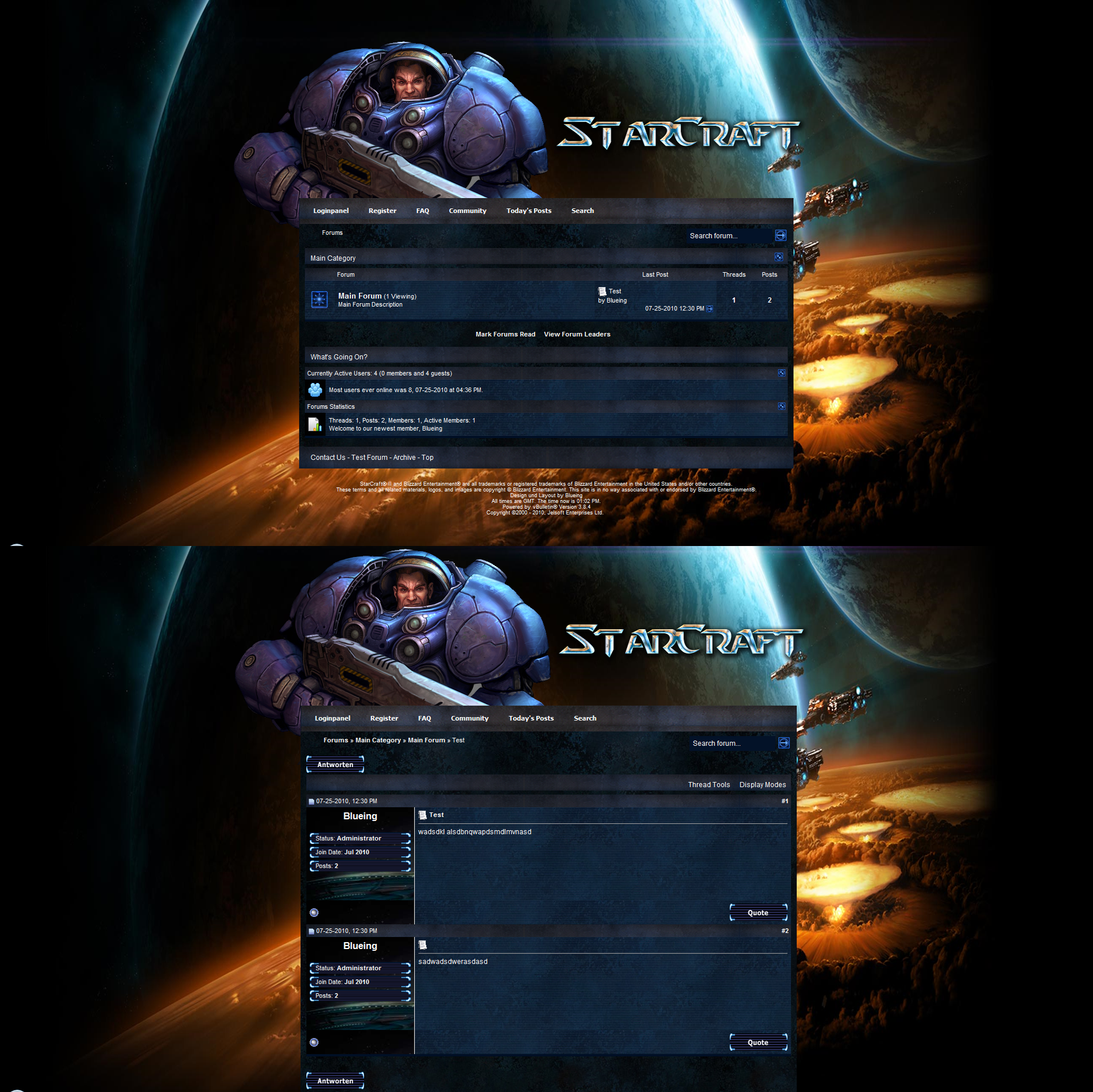 Vbulletin Starcraft Design