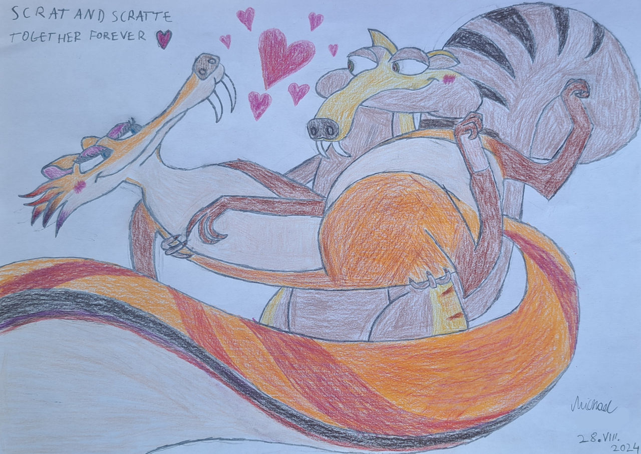 Scratte Deviantart Scrat and Scratte Together Forever by Michael-601 on DeviantArt