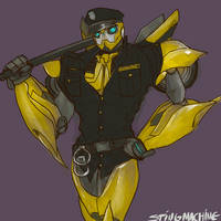 Transformers Prime Police Bumblebee