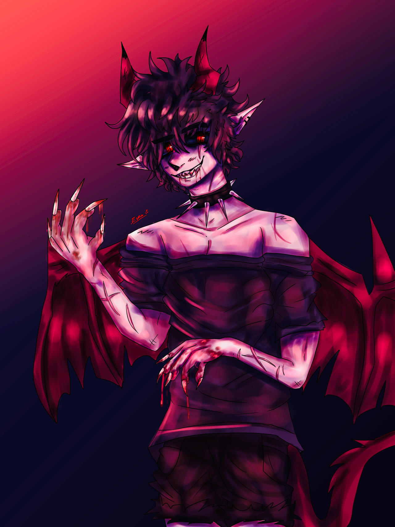 Demon Boy Rohan demon boy by angryevart on DeviantArt