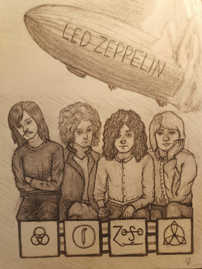 Led Zeppelin Line Drawing Led Zeppelin by Myk49 on DeviantArt
