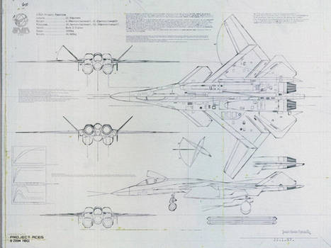 Blueprints for the wyvern from ace combat