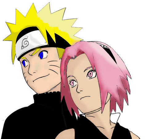 Naruto e Sakura Colorido by RodriguezBolado on DeviantArt