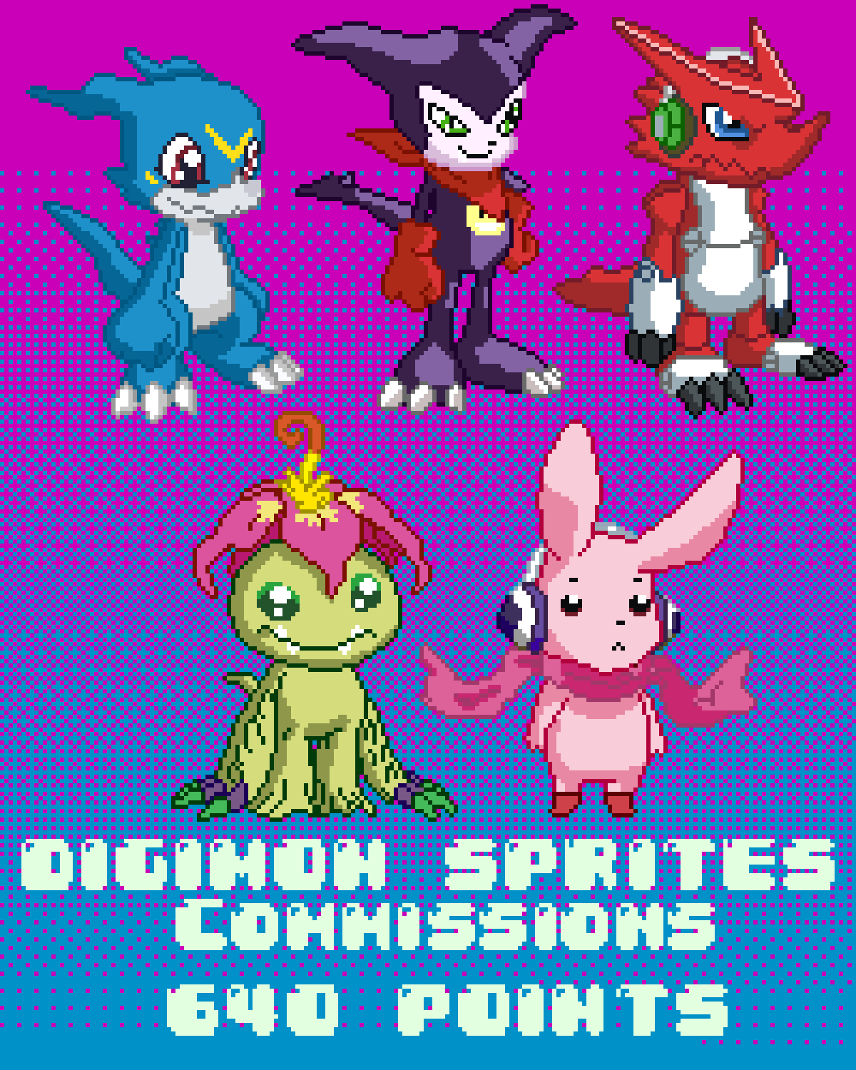 Digimon Sprites Animation Digimon Sprites - Commission Sheet by FizzNo1998 on DeviantArt