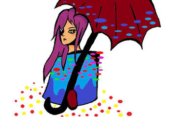 The Girl with the Red Umbrella