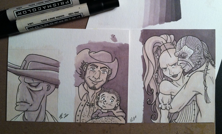 4 Outlaws and a Baby: Marker Work