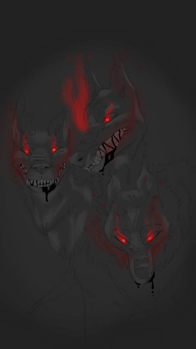 Syberus Wolves Cerberus by Fluffywolfdragon on DeviantArt