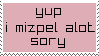 i mizpel alot stamp XD by GigideMortimer