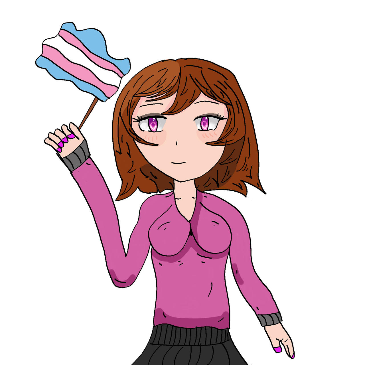 Trans Woman Deviantart Trans Pride OC by Nyano-Nano on DeviantArt