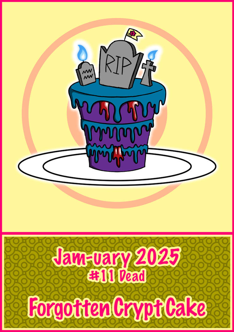 Crypt Jam Jam-uary 2025 #11 Forgotten Crypt Cake by ExMedal on DeviantArt