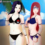 Mikoto and Kushina (swimsuit)