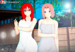 Karin and Sakura (Onsen) by Otsukira