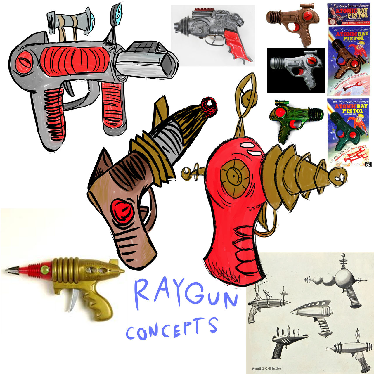 Ray Guns by MouseThrowingBrick on DeviantArt