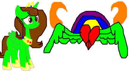 My oc is really a alicorn now all hail princess.