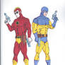 Golden Age Crimson Avenger and Sandman