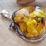 Amber Charm with Flakes v2